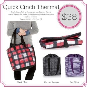 thirty-one Bags - Thirty One - Quick Cinch Thermal - Check Mate thirty-one Bags - Thirty One - Quick Cinch Thermal - Check Mate